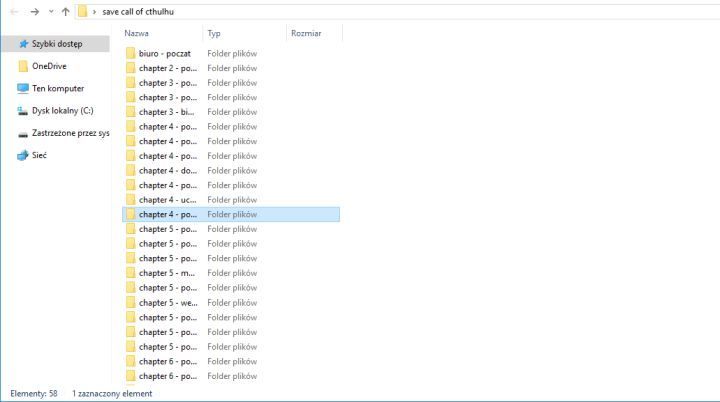 Copy your save files - thanks to that you will be able to go back to previous chapters. - How to manually copy and load saves of Call of Cthulhu? - FAQ - Call of Cthulhu Guide