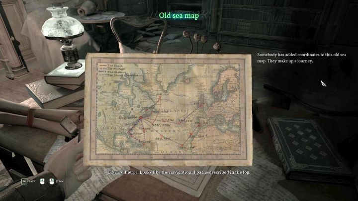 The map provides a valuable clue. - How to solve the globe puzzle in Call of Cthulhu? - FAQ - Call of Cthulhu Guide