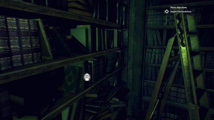 Here, you can find a hidden book that increases Occult. - Chapter 7 - Nameless Bookstore | Call of Cthulhu Walkthrough - Walkthrough - Call of Cthulhu Guide