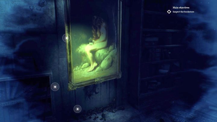 The painting you have to inspect during this reconstruction. - Chapter 7 - Nameless Bookstore | Call of Cthulhu Walkthrough - Walkthrough - Call of Cthulhu Guide