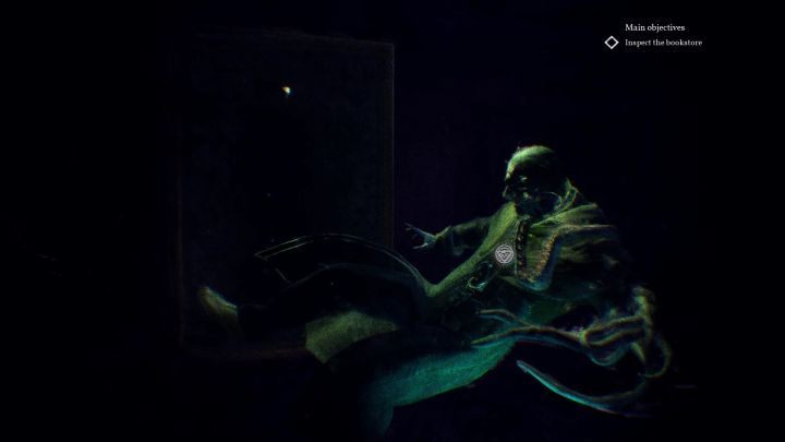 More objects to investigate during this reconstruction. - Chapter 7 - Nameless Bookstore | Call of Cthulhu Walkthrough - Walkthrough - Call of Cthulhu Guide