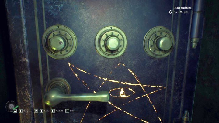 The right combination necessary to open the safe. - Chapter 7 - Nameless Bookstore | Call of Cthulhu Walkthrough - Walkthrough - Call of Cthulhu Guide