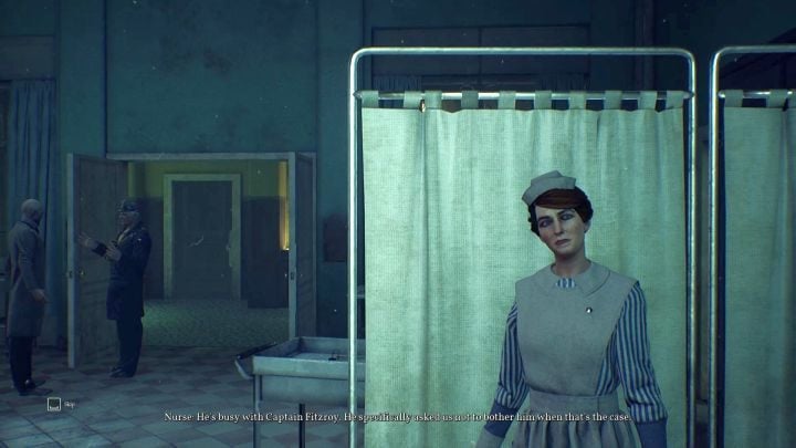 This chapter starts with a conversation with one of the nurses. - Chapter 8 - Riverside Institute | Call of Cthulhu Walkthrough - Walkthrough - Call of Cthulhu Guide