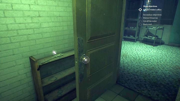 The location of the monkey wrench. - Chapter 8 - Riverside Institute | Call of Cthulhu Walkthrough - Walkthrough - Call of Cthulhu Guide