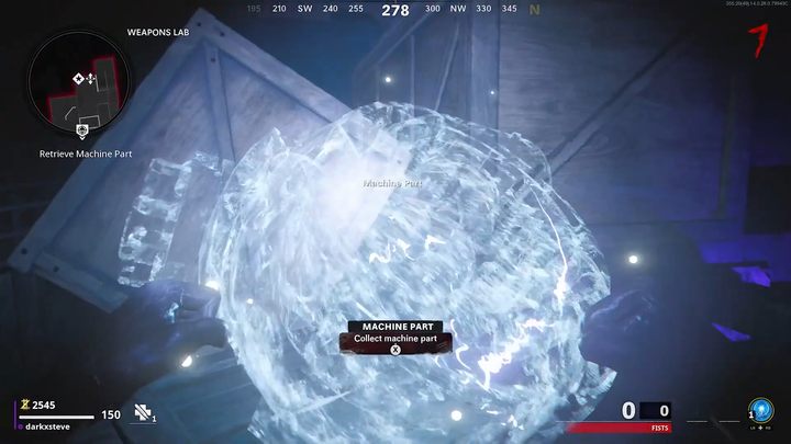 Now return to the place where you used the portal to the alternative reality as soon as possible and put away the machine parts - Call of Duty Cold War: Achievements/Trophies - list - Appendix - Call of Duty Cold War Guide