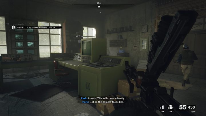 Check the cameras one by one until you find the one with the 4 number - Call of Duty Cold War: End of the Line - walkthrough - Walkthrough - Call of Duty Cold War Guide