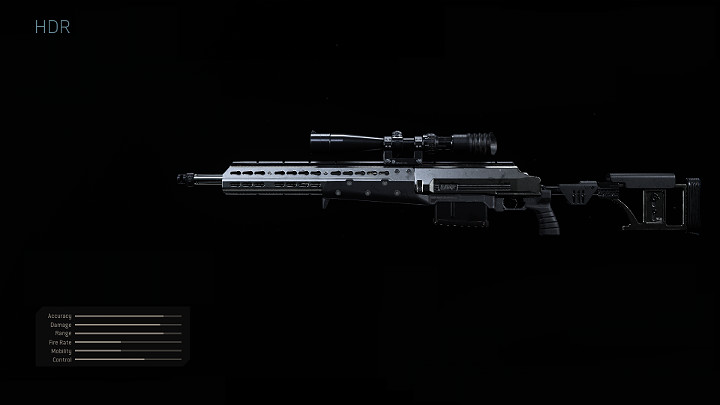Recommended modifications for HDR sniper rifle - Warzone: Sniper loadout - weapons, tactical gear, perks - Warzone: Best loadouts - Warzone Guide