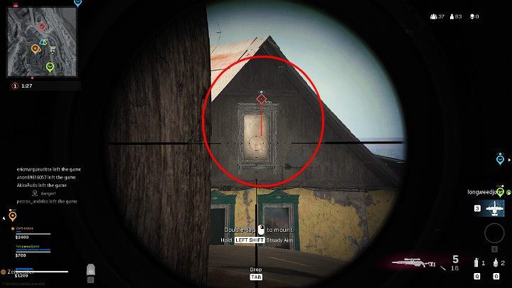 To warn the team of a potential threat, it is sufficient to point roughly in the direction in which you have noticed a threat (e - Warzone: Communication - Basics - Warzone Guide