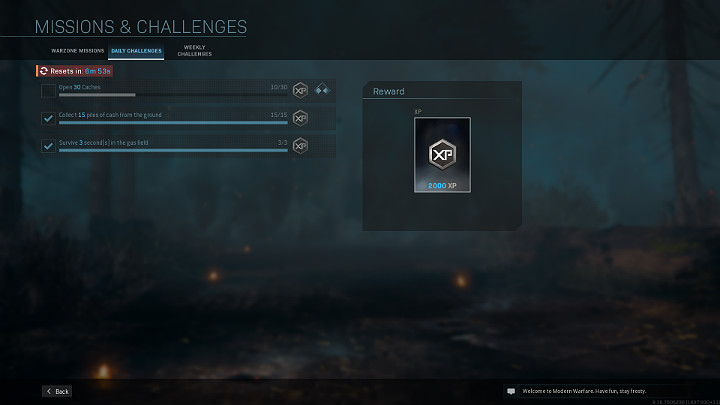 Among the daily challenges available in Call of Duty Warzone you have - Warzone: Barracks - challenges, missions, personalisation - Basics - Warzone Guide