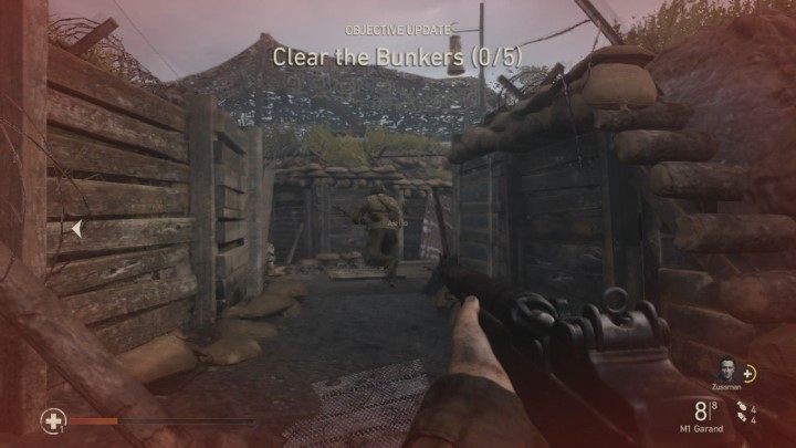 Defeat your opponents and you will receive a new objective - Clear the Bunkers - D-Day - Walkthrough - Walkthrough - Call Of Duty WW2 Guide