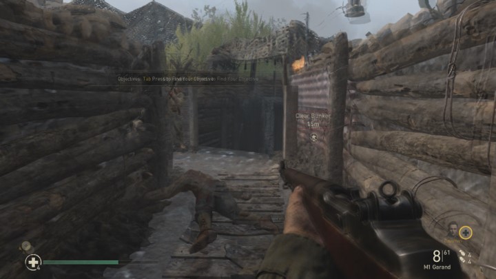 Head towards the mission marker, but turn left instead of advancing into the bunker - D-Day - Mementos, secrets and collectibles - Mementos - Call Of Duty WW2 Guide