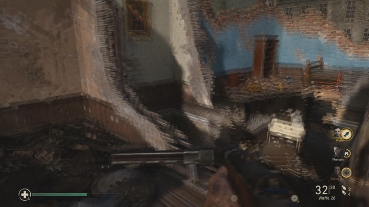 Now you have to go behind the first wall visible in the picture - Stronghold - Mementos, secrets and collectibles - Mementos - Call Of Duty WW2 Guide