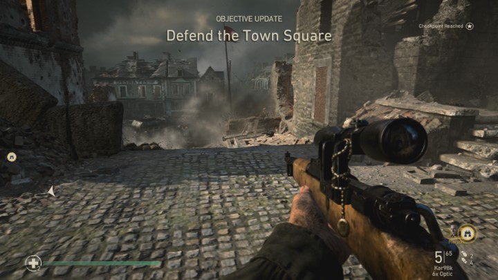 After you regain control over the character, head towards the cover shown in the picture above - Stronghold - Mementos, secrets and collectibles - Mementos - Call Of Duty WW2 Guide