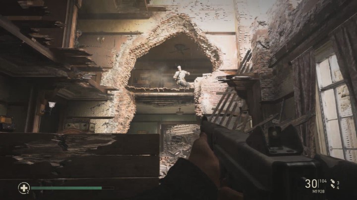 At some point you will find yourself in the ruins shown in the picture above - Collateral Damage - Mementos, secrets and collectibles - Mementos - Call Of Duty WW2 Guide