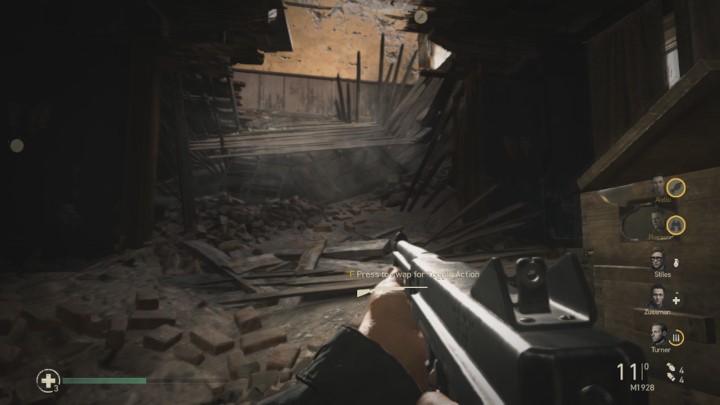 Go up through this opening - Collateral Damage - Mementos, secrets and collectibles - Mementos - Call Of Duty WW2 Guide