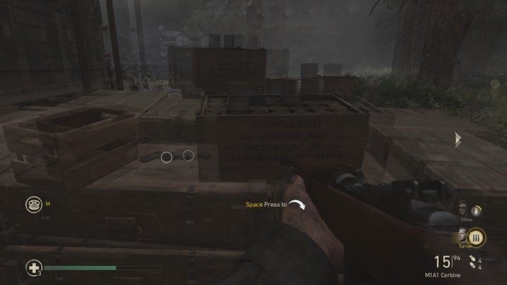 The German Flare Gun memento is located on the chests behind the truck - Death Factory - Mementos, secrets and collectibles - Mementos - Call Of Duty WW2 Guide