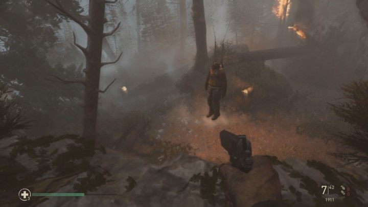 Head to the right of the hangman shown in the picture, then jump over an obstacle and keep going forward until you reach the wreck of a plane (watch out for the dog, which will attack you) - Death Factory - Mementos, secrets and collectibles - Mementos - Call Of Duty WW2 Guide