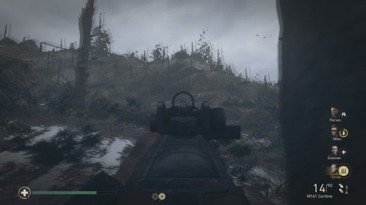 It is located in the area through which you have to escort the engineer, in order for him to destroy the enemy bunker - Hill 493 - Mementos, secrets and collectibles - Mementos - Call Of Duty WW2 Guide