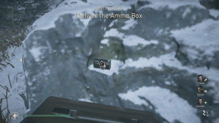 When you gain control over your character, head over to the nearest rock - Battle of Bulge - Mementos, secrets and collectibles - Mementos - Call Of Duty WW2 Guide