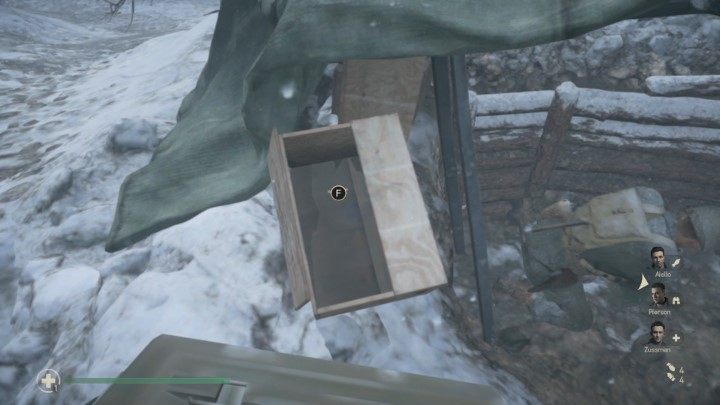 You will find the US Wings Medal memento in a box to the left of the defensive position - Battle of Bulge - Mementos, secrets and collectibles - Mementos - Call Of Duty WW2 Guide