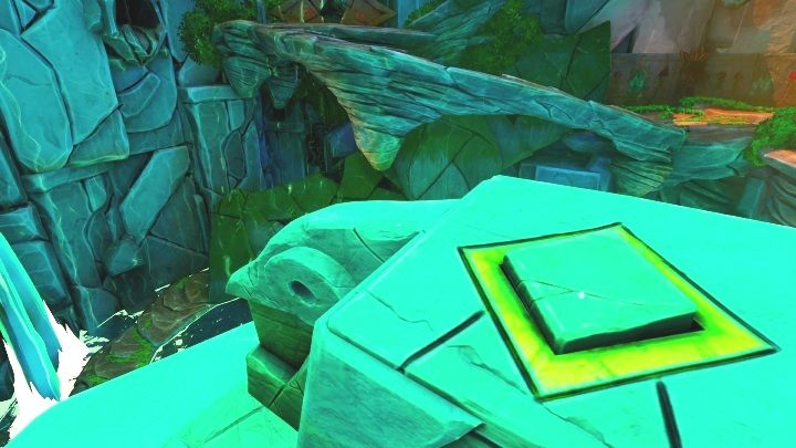 This monolith is located at the very end of the stone path, near the waterfalls - Call of the Sea: Lowering the water level - Puzzle, Chapter 5 - Chapter 5 - Call of the Sea Guide