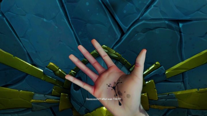 Norah will scream in pain and something like a tattoo will appear on her hand - Call of the Sea: Chapter 6, Fhalgofn - walkthrough - Missions - Call of the Sea Guide