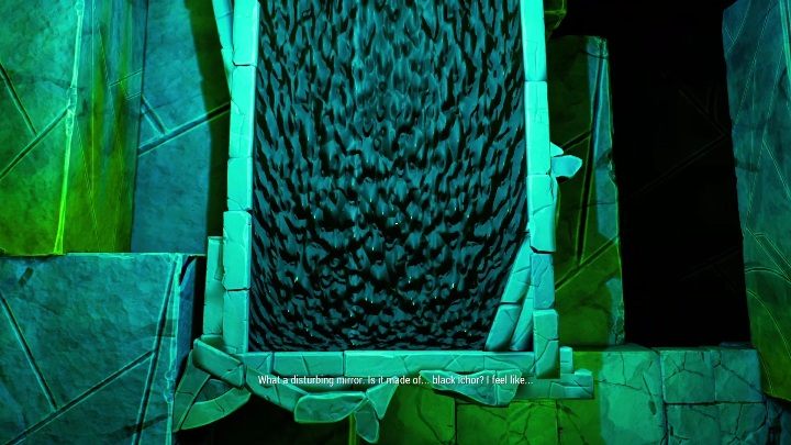 After passing through the door, you will see a huge mirror with moving elements - Call of the Sea: Chapter 6, Fhalgofn - walkthrough - Missions - Call of the Sea Guide