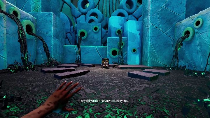 When you see the body in the chair, Norah will go crazy from sadness - Call of the Sea: Chapter 6, Fhalgofn - walkthrough - Missions - Call of the Sea Guide