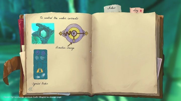 This symbol is located at the bottom of the first column - Call of the Sea: Chapter 5, Sunken- notes - Notes - Call of the Sea Guide