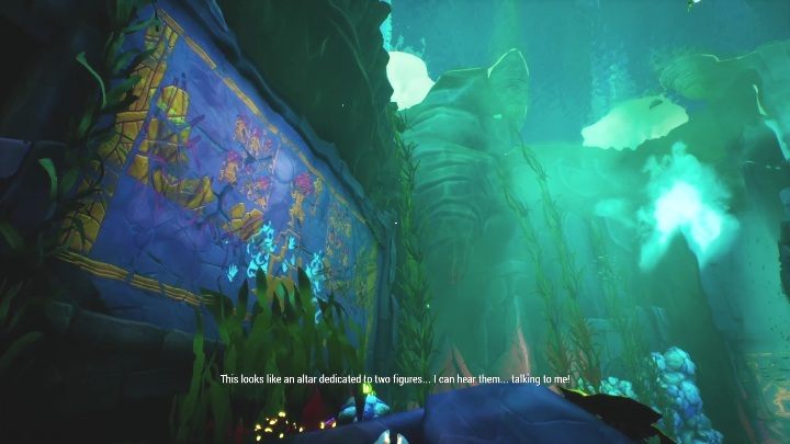This mural is underwater - Call of the Sea: Chapter 5, Sunken - wall paintings - Wall paintings - Call of the Sea Guide