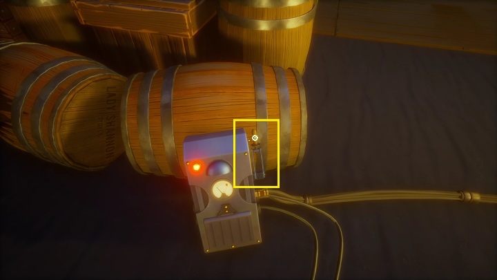 The last lever is located in the first part of the camp, right next to the barrels in the tent - Call of the Sea: Electicity - puzzle, Chapter 3 - Chapter 3 - Call of the Sea Guide