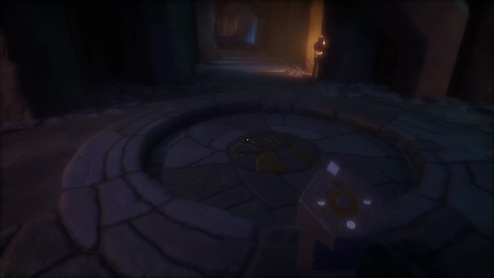 In the end, you have to close the hole in the ground - you will do it by clicking on the rock standing in front of the circle - Call of the Sea: Opening the passage - puzzle, Chapter 3 - Chapter 3 - Call of the Sea Guide