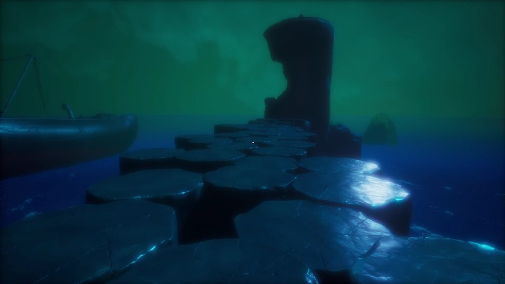 A stone path will appear before your eyes - Call of the Sea: Chapter 3, The Vanishing of the Lady Shannon - walkthrough - Transition description - Call of the Sea Guide