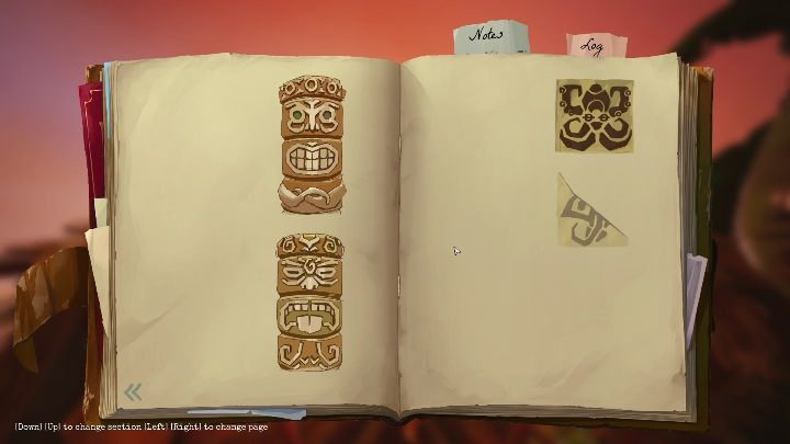 This coat-of-arms is located on the roof of the hut, next to the 2nd tiki statue - Call of the Sea: Chapter 2, The Everhart Expedition - all notes, list - Notes - Call of the Sea Guide