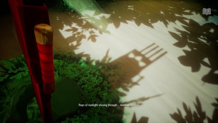 To get this symbol, you need to move one element and look at the shadow formed on the sand - Call of the Sea: Bridge mechanism - puzzle, Chapter 1 - Chapter 1 - Call of the Sea Guide