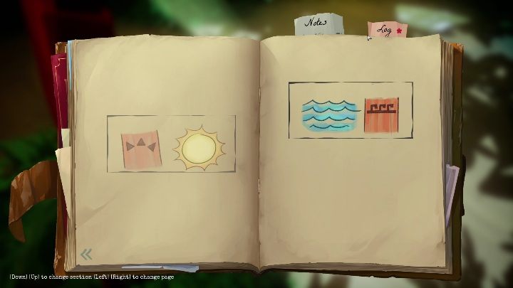 The sun symbol will appear in your journal - Call of the Sea: Bridge mechanism - puzzle, Chapter 1 - Chapter 1 - Call of the Sea Guide