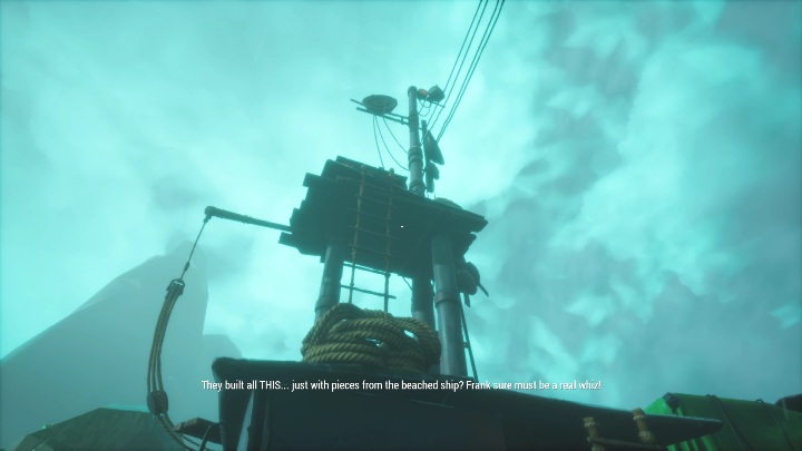 Go forward all the time, you will pass many stone symbols and several antennas - Call of the Sea: Chapter 4, Quite A Show - guide, walkthrough description - Missions - Call of the Sea Guide