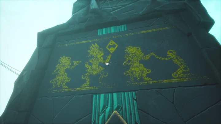 You will have to perform the first of the tasks at the very top of the mountain - Call of the Sea: Chapter 4, Quite A Show - guide, walkthrough description - Missions - Call of the Sea Guide