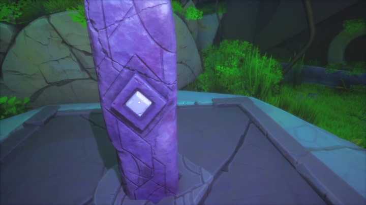 When you reach the end of the cave, you will see a purple monolith - Call of the Sea: Chapter 4, Quite A Show - guide, walkthrough description - Missions - Call of the Sea Guide