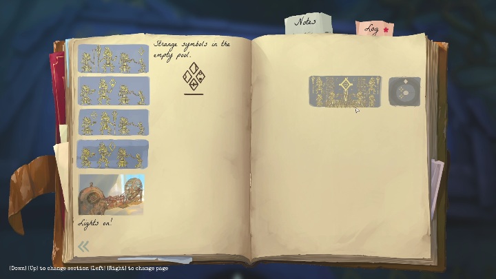 This is the first mural coming from the left wall - Call of the Sea: Chapter 4, Quite a show - notes - Notes - Call of the Sea Guide