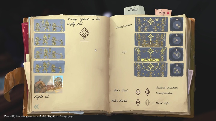 There are three clues located right next to each other - Call of the Sea: Symbols in the Temple - Puzzle, Chapter 4 - Chapter 4 - Call of the Sea Guide