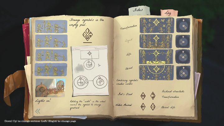 The last clue is on the left side, on the wooden box - Call of the Sea: Symbols in the Temple - Puzzle, Chapter 4 - Chapter 4 - Call of the Sea Guide