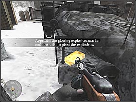 You can watch the explosion from the safe distance (screen 1) - Red Army Training - The Winter War - Call of Duty 2 - Game Guide and Walkthrough