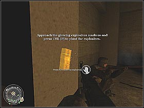 After planting the last explosive you will have a couple of seconds to leave the building - Demolition - The Winter War - Call of Duty 2 - Game Guide and Walkthrough