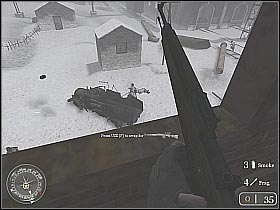 Sooner or later you will have to start dealing with these soldiers who actually made it into the main complex - Railroad Station No. 1 - Not One Step Backwards! - Call of Duty 2 - Game Guide and Walkthrough