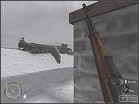 Lean out CAREFULLY - Railroad Station No. 1 - Not One Step Backwards! - Call of Duty 2 - Game Guide and Walkthrough