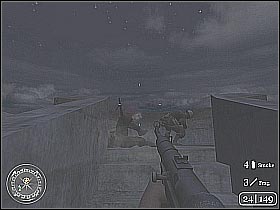 You can now go down the ladder, exit the bunker and rejoin your team - The Diversionary Raid - The Battle of El Alamein - Call of Duty 2 - Game Guide and Walkthrough