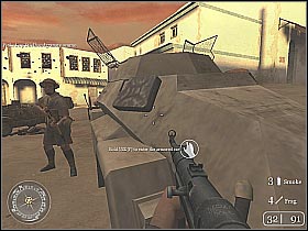 You will be taking care of the enemy soldiers - Armored Car Escape - Rommel's Last Stand - Call of Duty 2 - Game Guide and Walkthrough