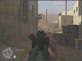 Don't forget about the enemy snipers located in this area - Retaking Toujane - Rommel's Last Stand - Call of Duty 2 - Game Guide and Walkthrough