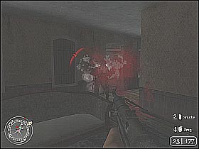 Use the stairs to get to the first floor - The Crossroads - The Battle for Caen - Call of Duty 2 - Game Guide and Walkthrough